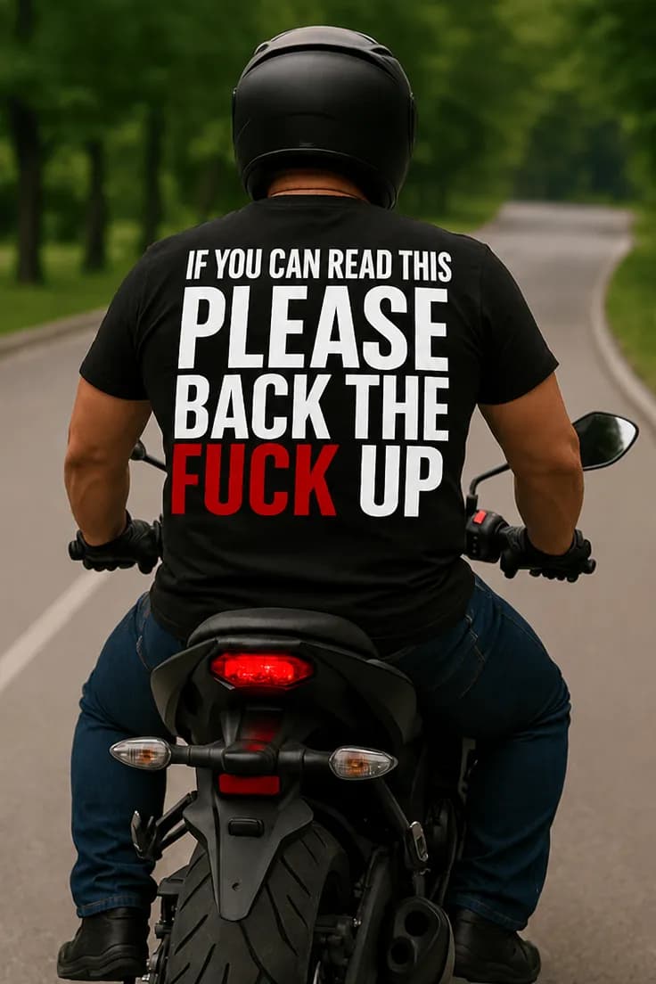 Rolig t-shirt Backa undan – IF YOU CAN READ THIS PLEA