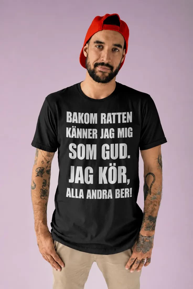 Rolig t-shirt Bakom ratten – BAKOM RATTEN