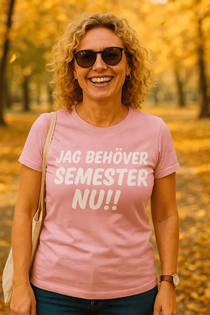 Rolig t-shirt Behöver semester nu