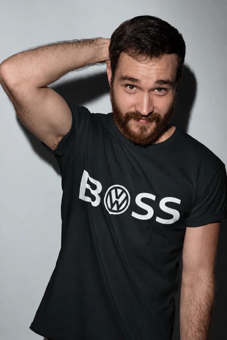 Rolig t-shirt Boss VW – BOSS