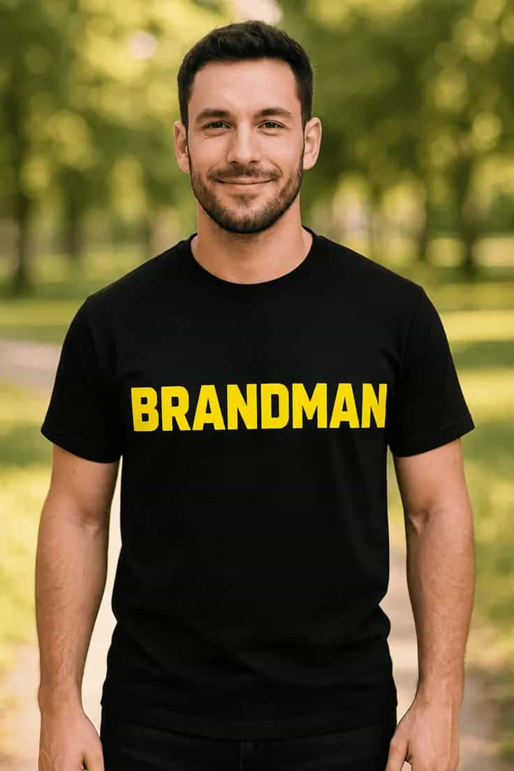 Rolig t-shirt brandman – eldsläckare med text