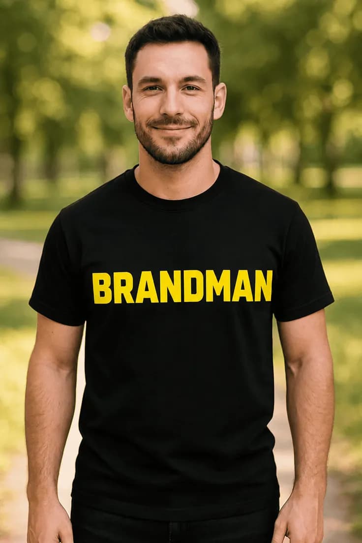 Rolig t-shirt brandman – eldsläckare med text