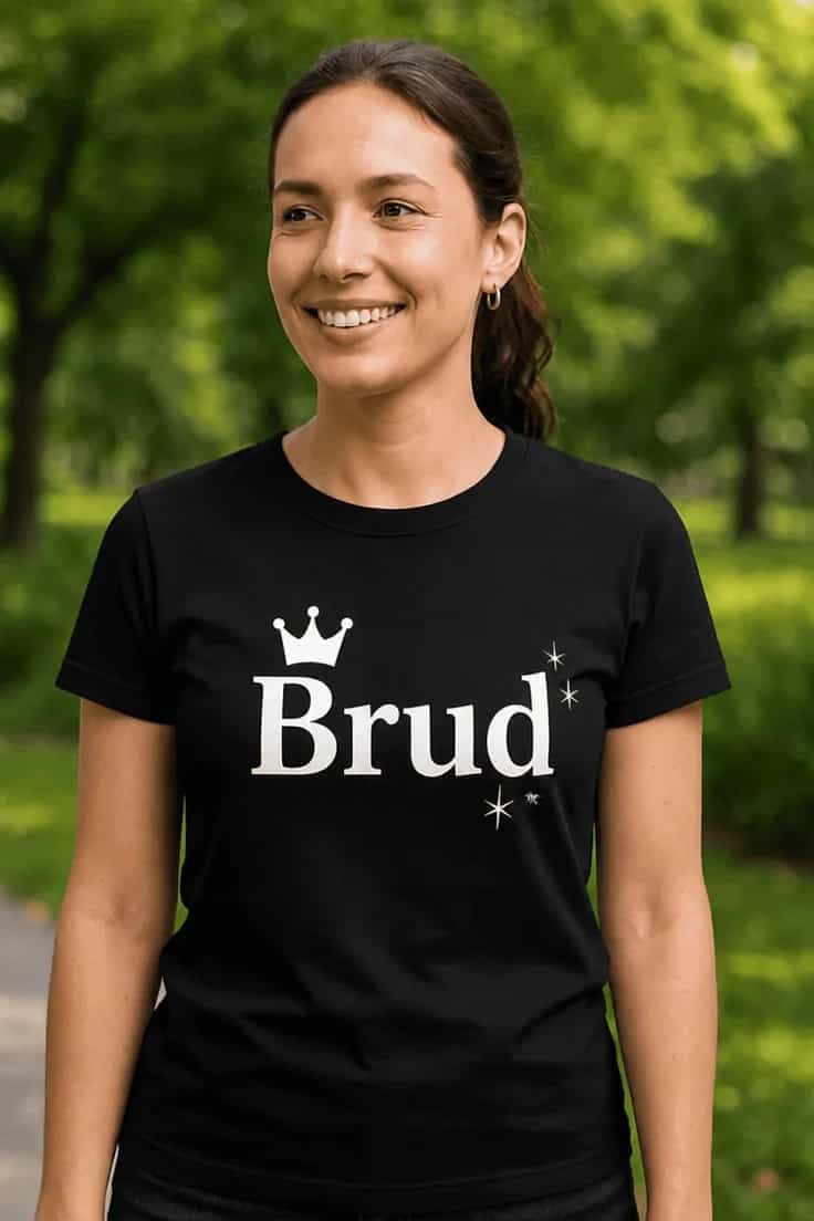 Rolig t-shirt Brud med krona – Brud