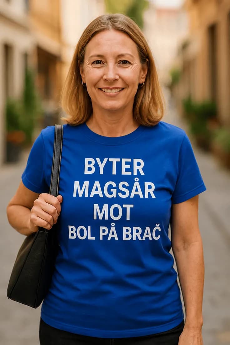 Rolig t-shirt Byter magsår mot Bol - BYTER MAGSÅR