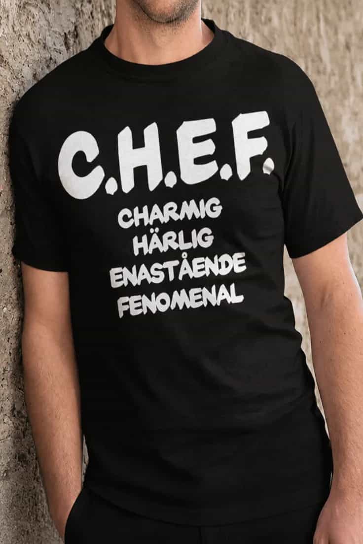 Rolig t-shirt Chef akronym – C.H.E.F.