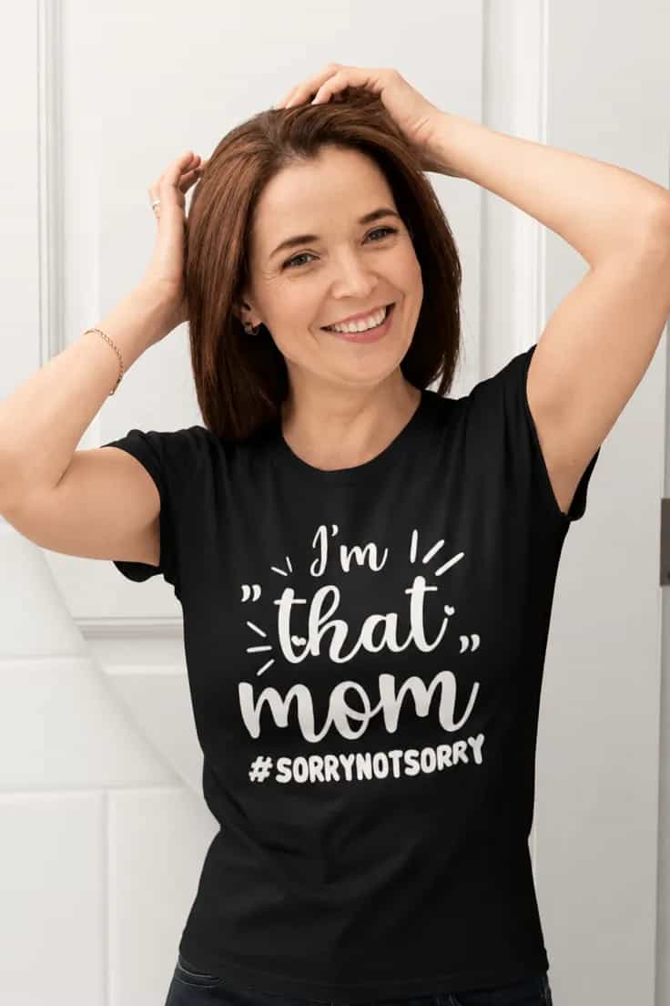 Rolig t-shirt Den där mamman – I'm !!! "that
