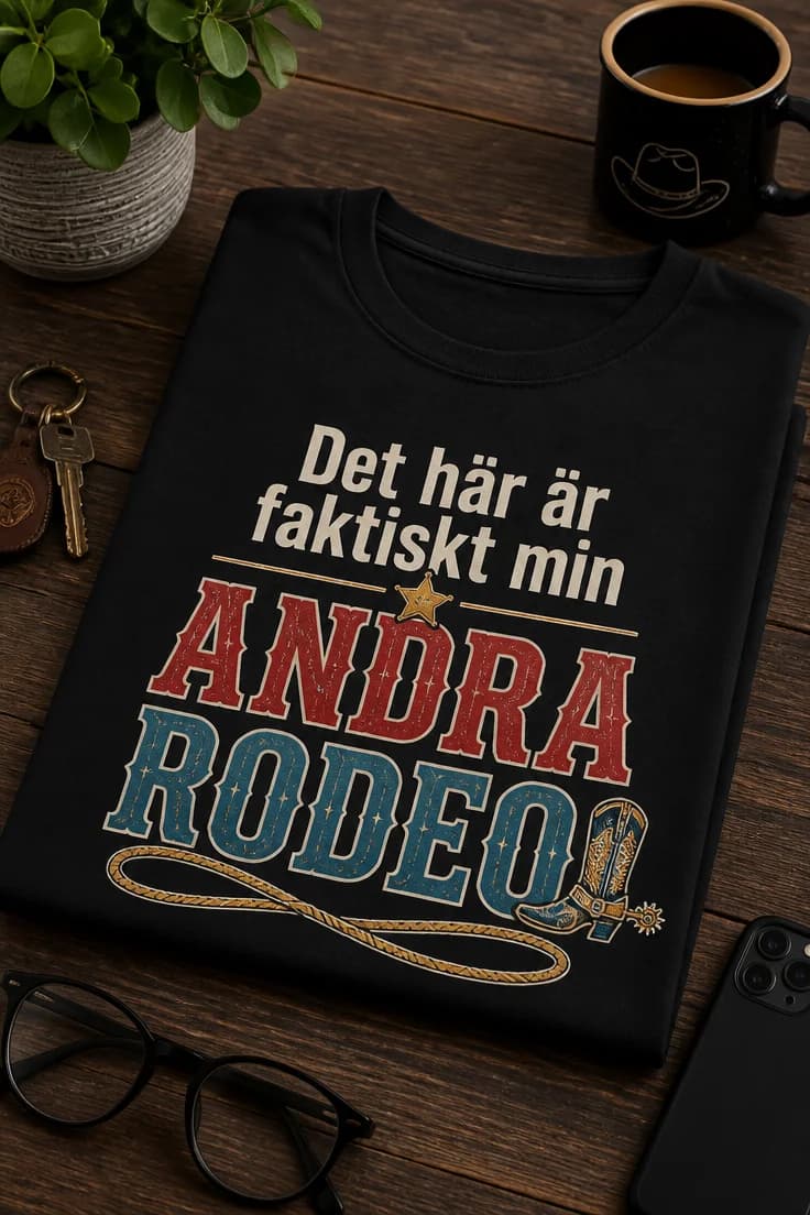 T-shirt det här är faktiskt min andra rodeo