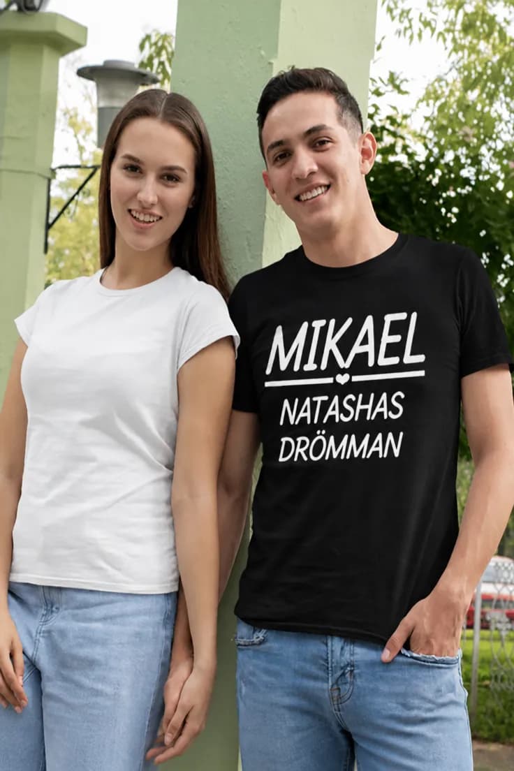 Rolig t-shirt Drömman med namn – MIKAEL NATASHAS