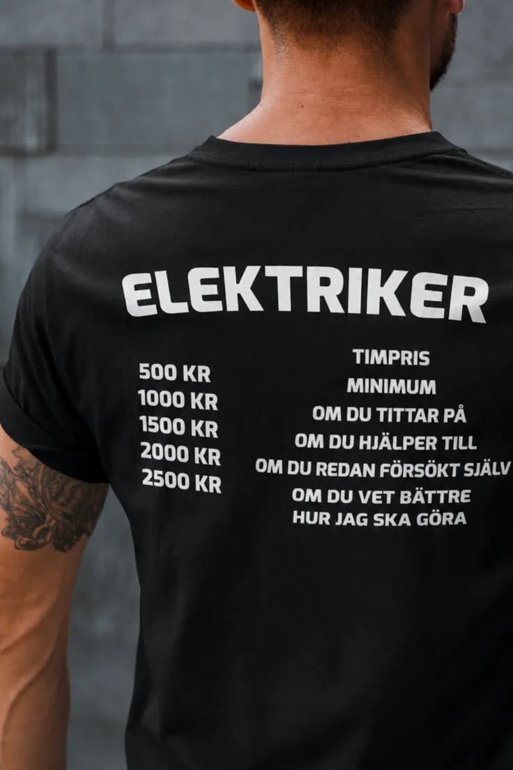 T-shirt Timpris – med valfritt yrke