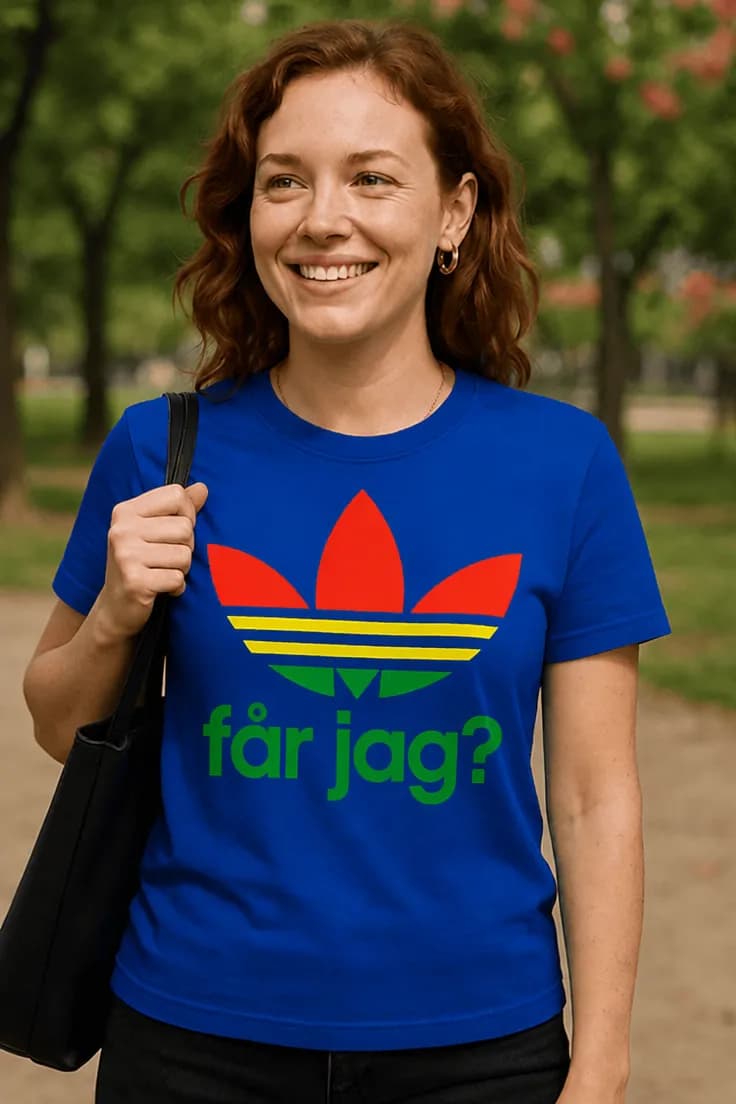 Rolig t-shirt Får jag – får jag?