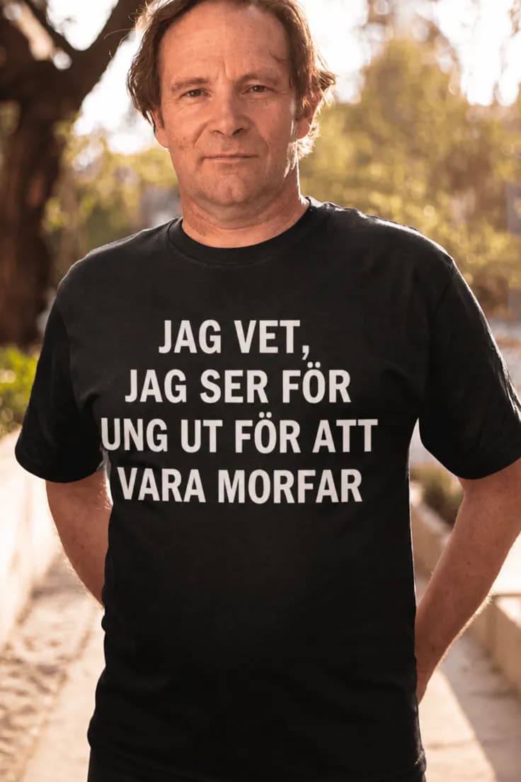 Rolig t-shirt För ung som morfar