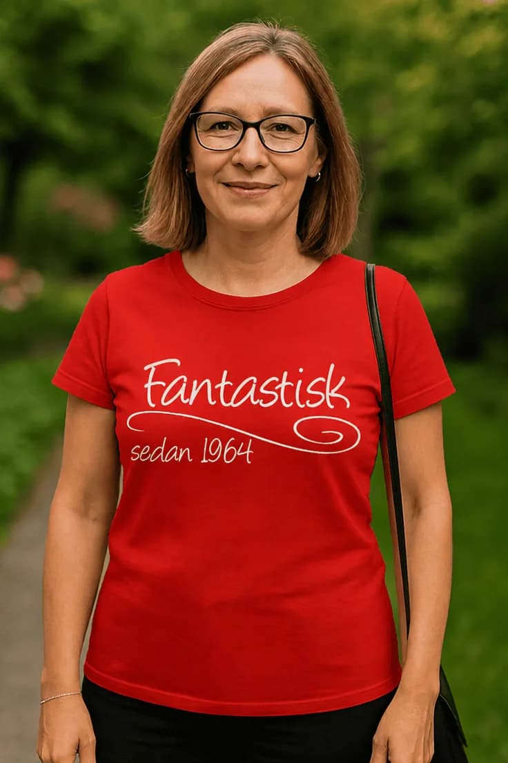T-shirt Fantastisk sedan valt år