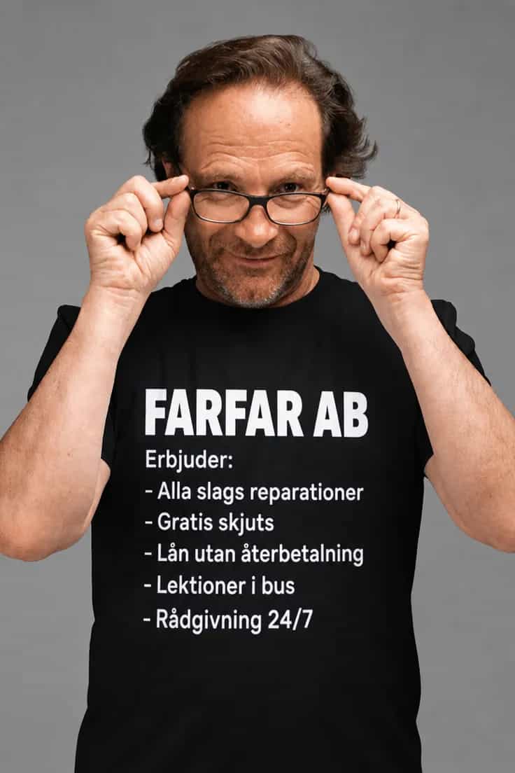 Rolig t-shirt Farfar ab – FARFAR AB