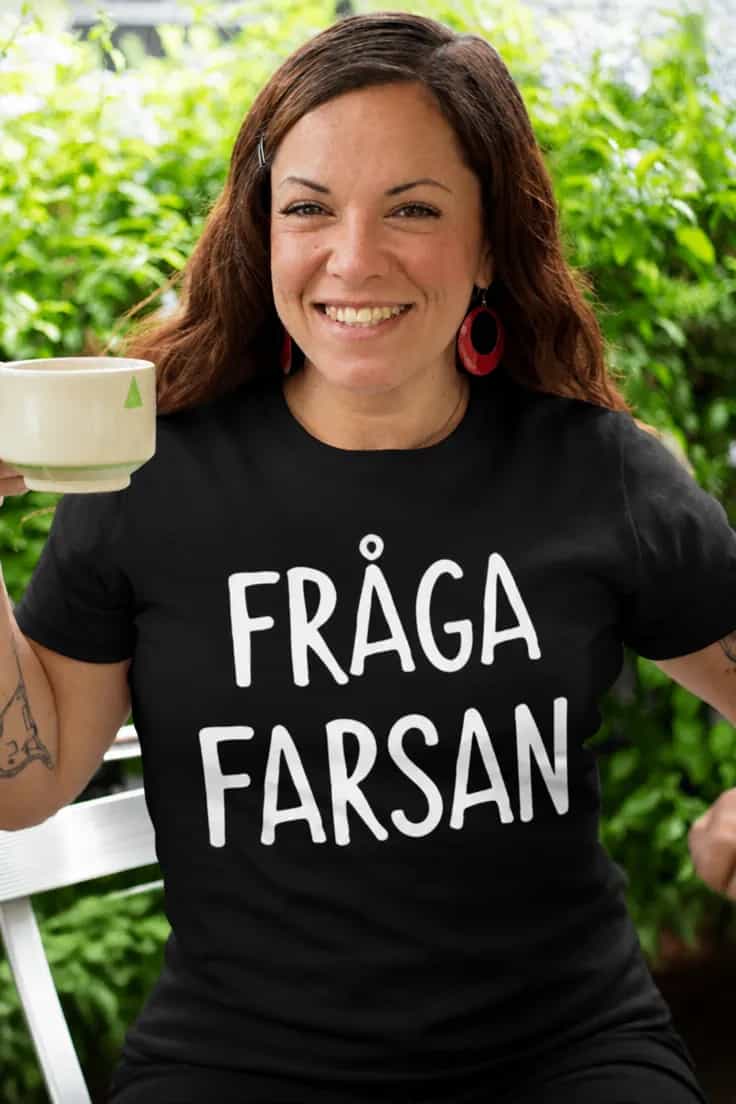 Rolig t-shirt Fråga farsan – FRÅGA FARSAN