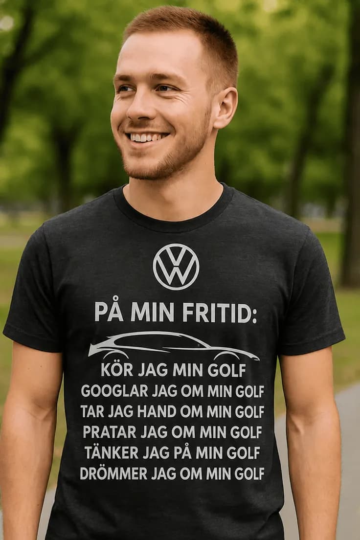 Rolig t-shirt Fritid med Golf – PÅ MIN FRITID: