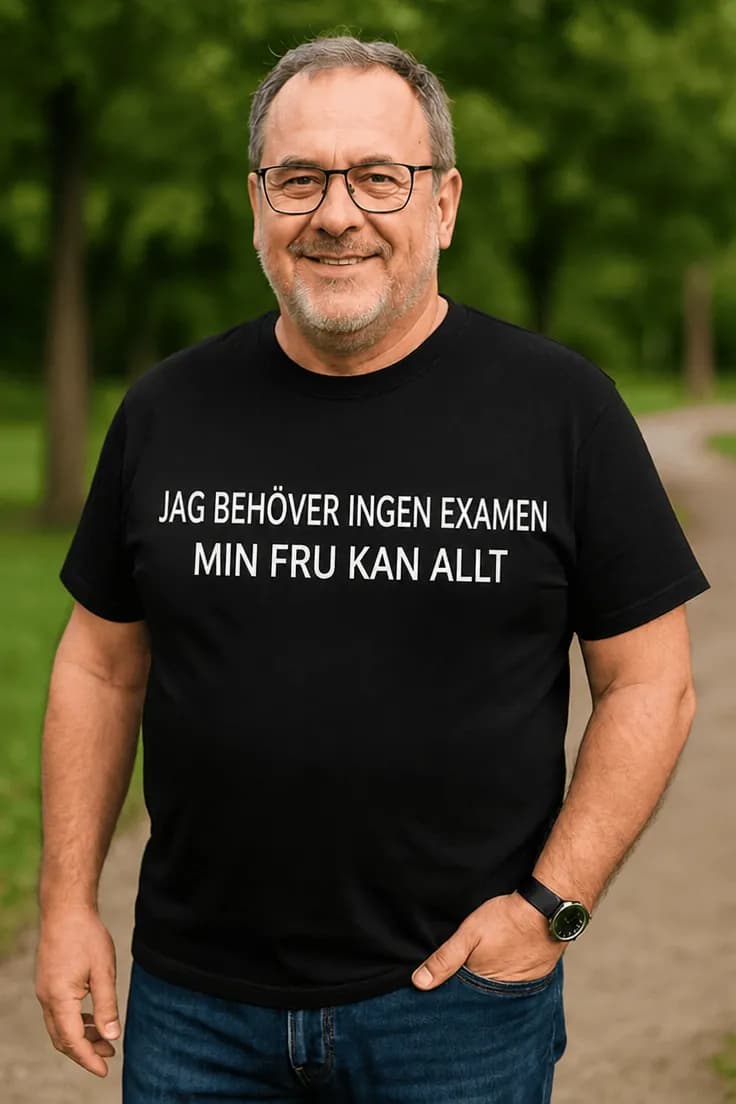 Rolig t-shirt Fru kan allt
