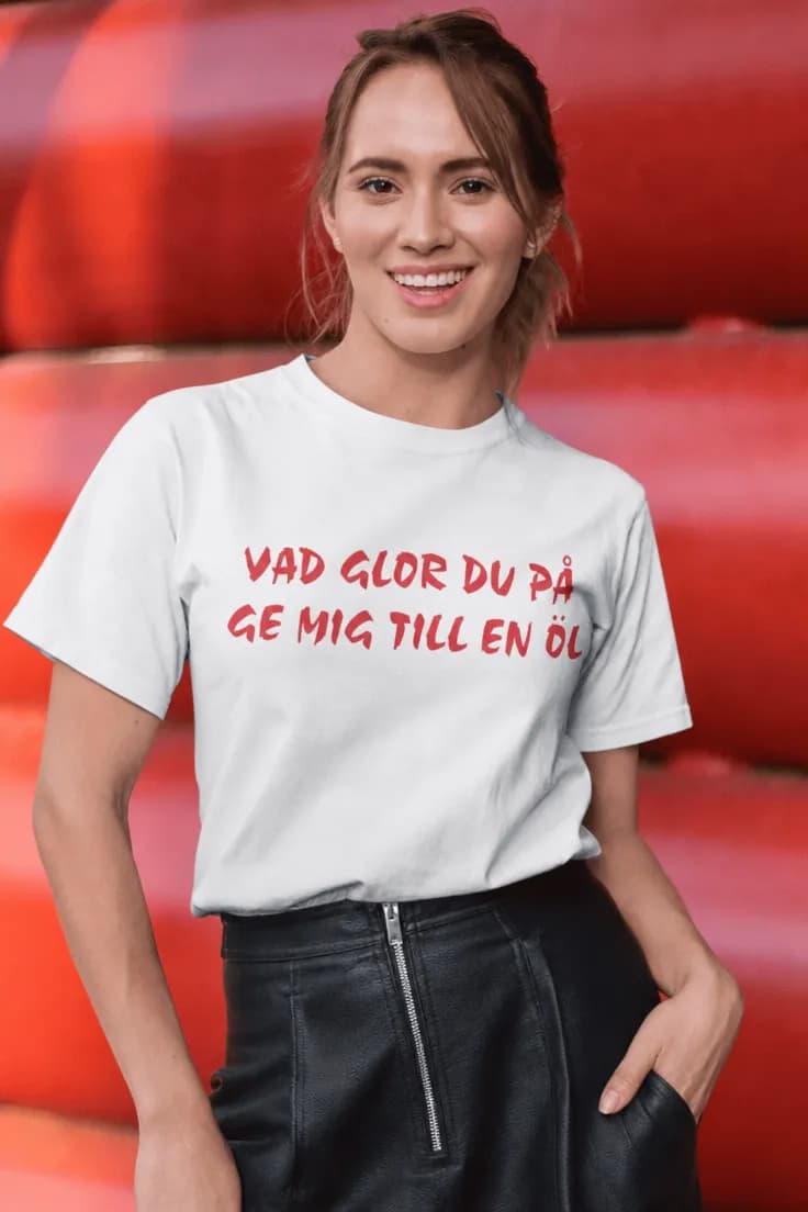 Rolig t-shirt Ge mig till en öl