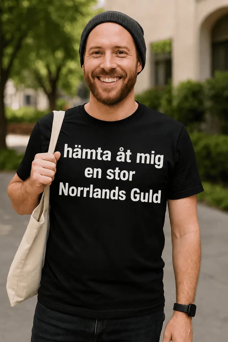 Rolig t-shirt Hämta stor Norrlands Guld
