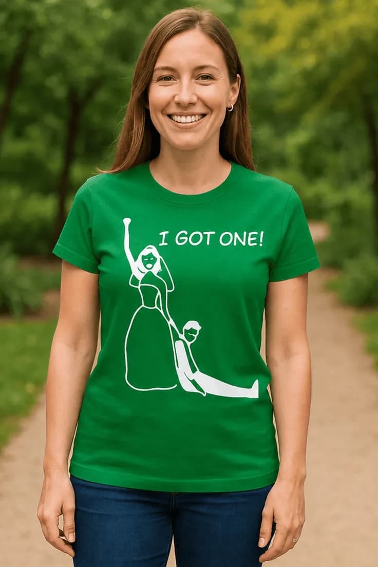Rolig t-shirt Jag fick en – I GOT ONE!