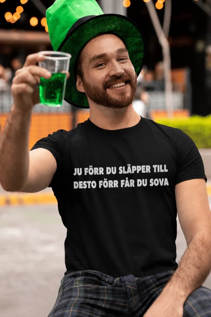 Rolig t-shirt Ju förr du släpper till