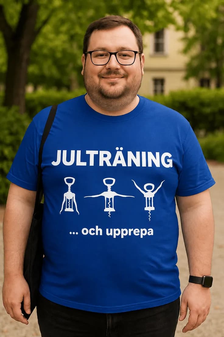 Rolig t-shirt Julträning – JULTRÄNING