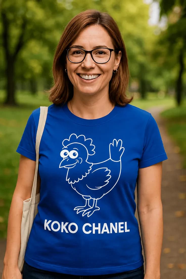 Rolig t-shirt Koko Chanel – KOKO CHANEL