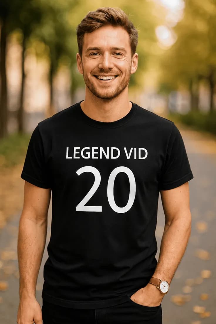 Rolig t-shirt Legend vid 20 – LEGEND VID 20