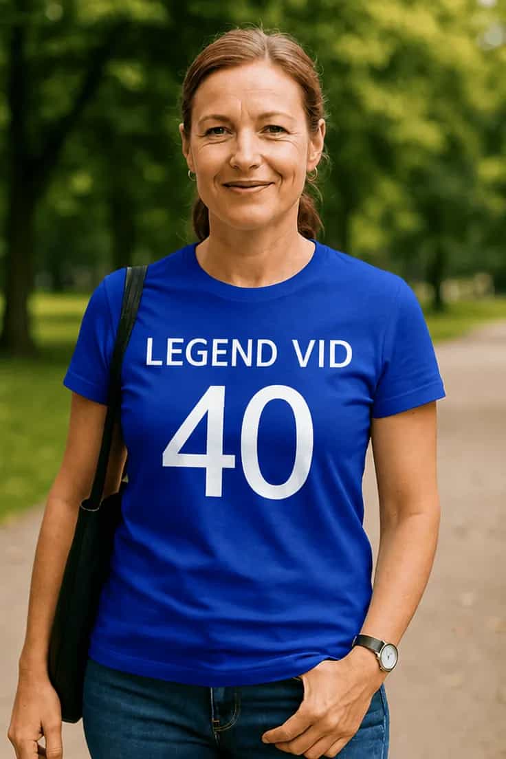 Rolig t-shirt Legend vid 40 – LEGEND VID 40