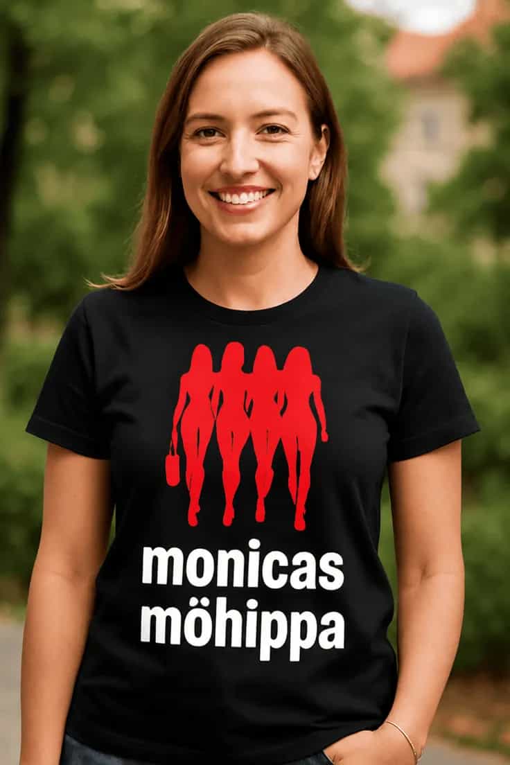 Rolig t-shirt Möhippa med namn – monicas möhippa