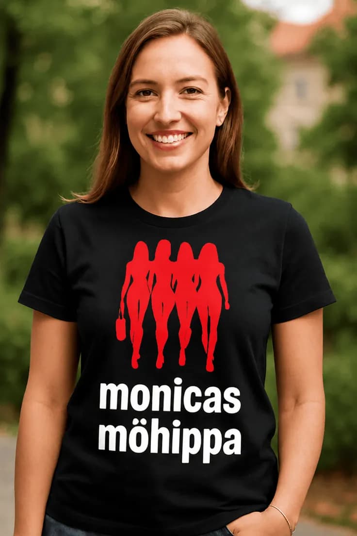 Rolig t-shirt Möhippa med namn – monicas möhippa