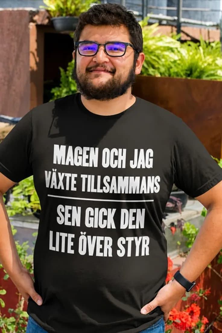 Rolig t-shirt Magen och jag – MAGEN OCH JAG