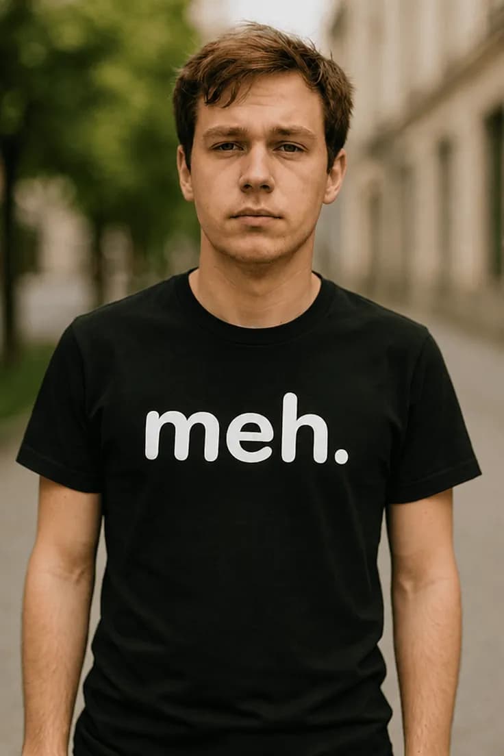 Rolig t-shirt Meh