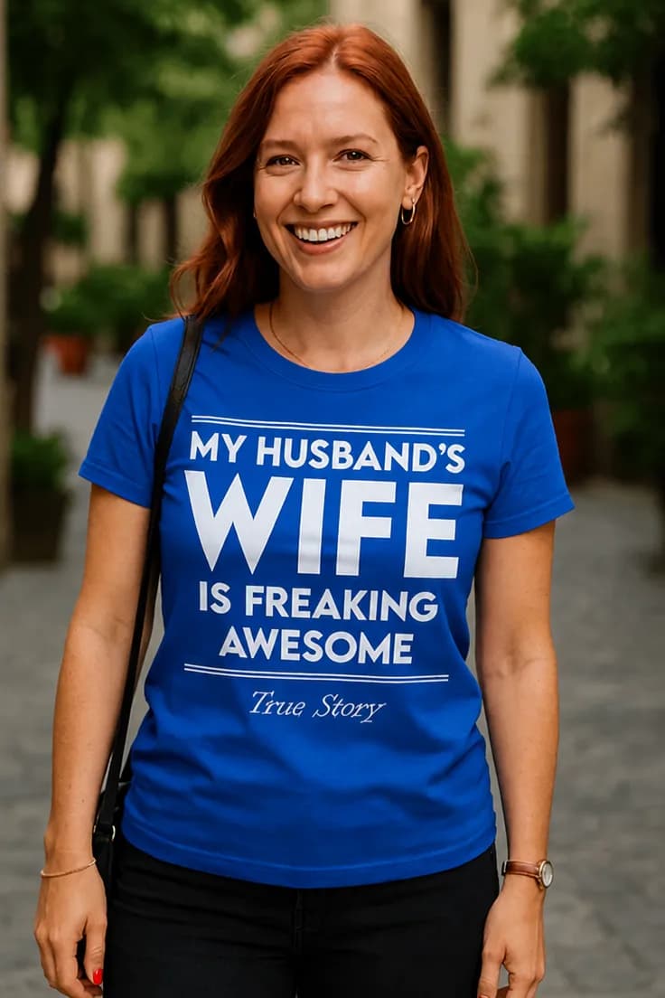 Rolig t-shirt My husbands wife – MY HUSBAND'S WIFE