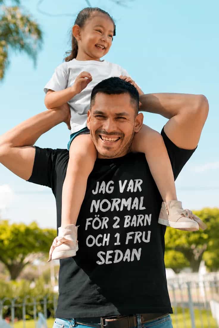 Rolig t-shirt Normal förr – JAG VAR NORMAL