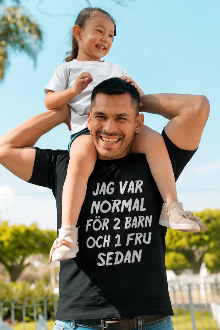 Rolig t-shirt Normal förr – JAG VAR NORMAL