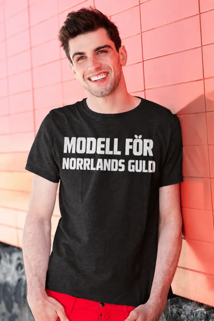 Rolig t-shirt Norrlands Guld modell