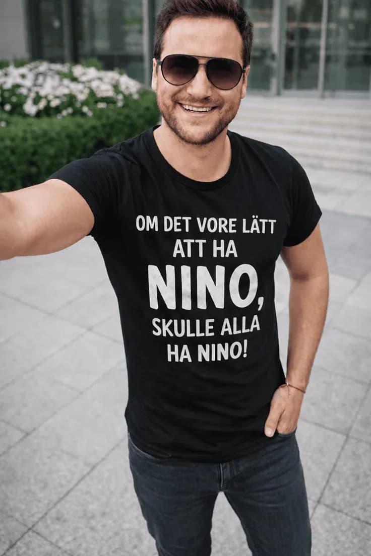 Rolig t-shirt Om det vore lätt med namn