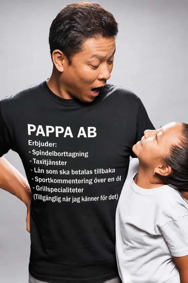 Rolig t-shirt Pappa ab – PAPPA AB