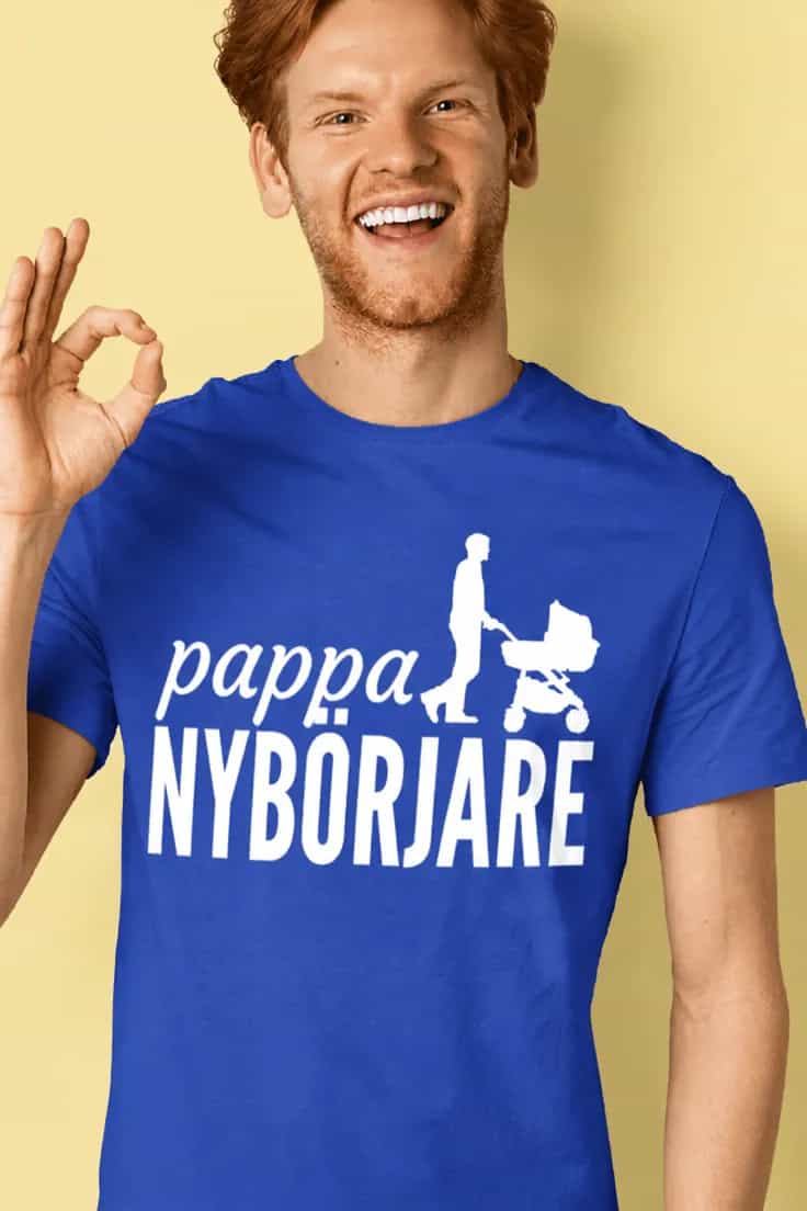 Rolig t-shirt Pappa nybörjare – pappa NYBÖRJARE