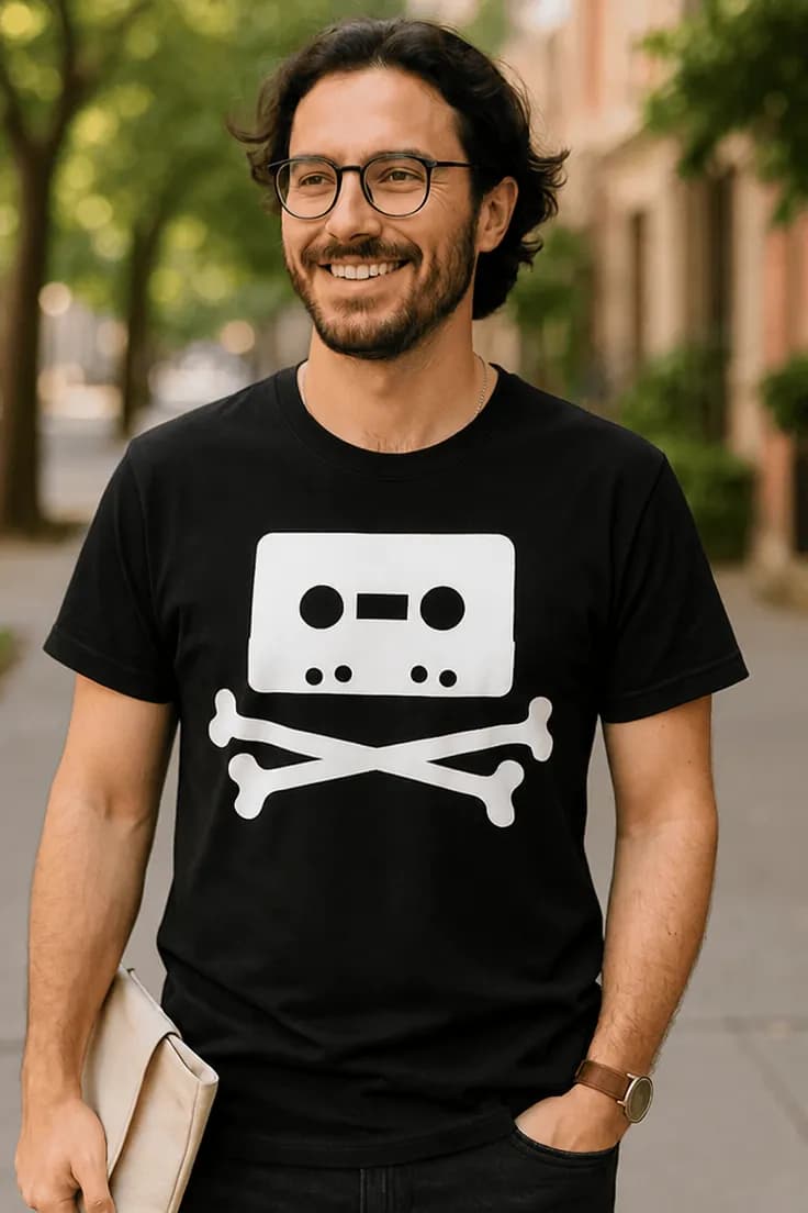 Rolig t-shirt Pirat för alltid | Kul present