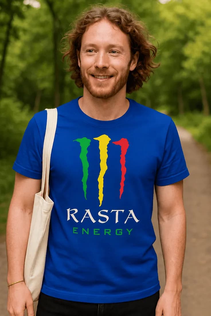 Rolig t-shirt Rasta energy – RASTA ENERGY