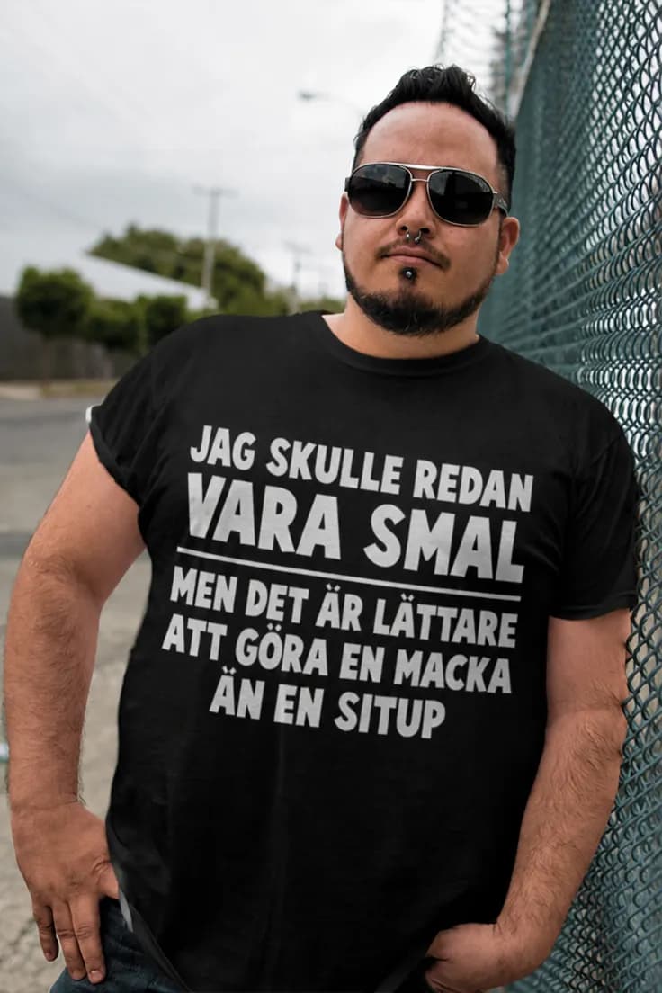 Rolig t-shirt Smal – JAG SKULLE REDAN VARA SMAL