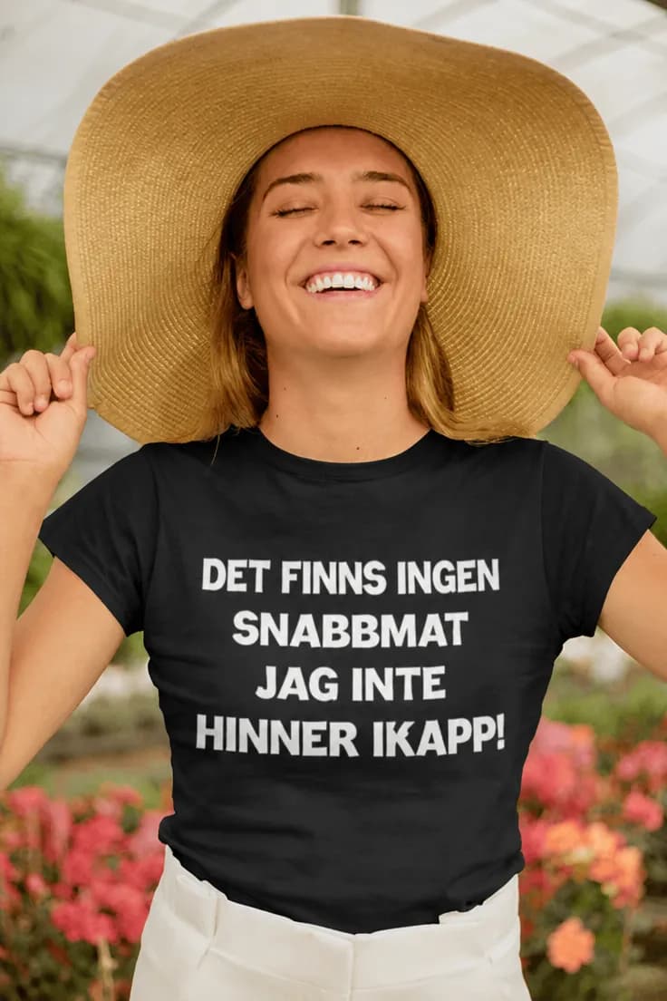 Rolig t-shirt snabbmat – DET FINNS INGEN