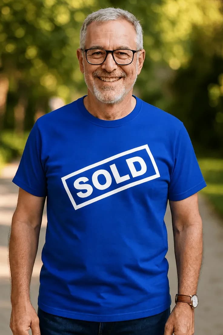 Rolig t-shirt Sold – SOLD