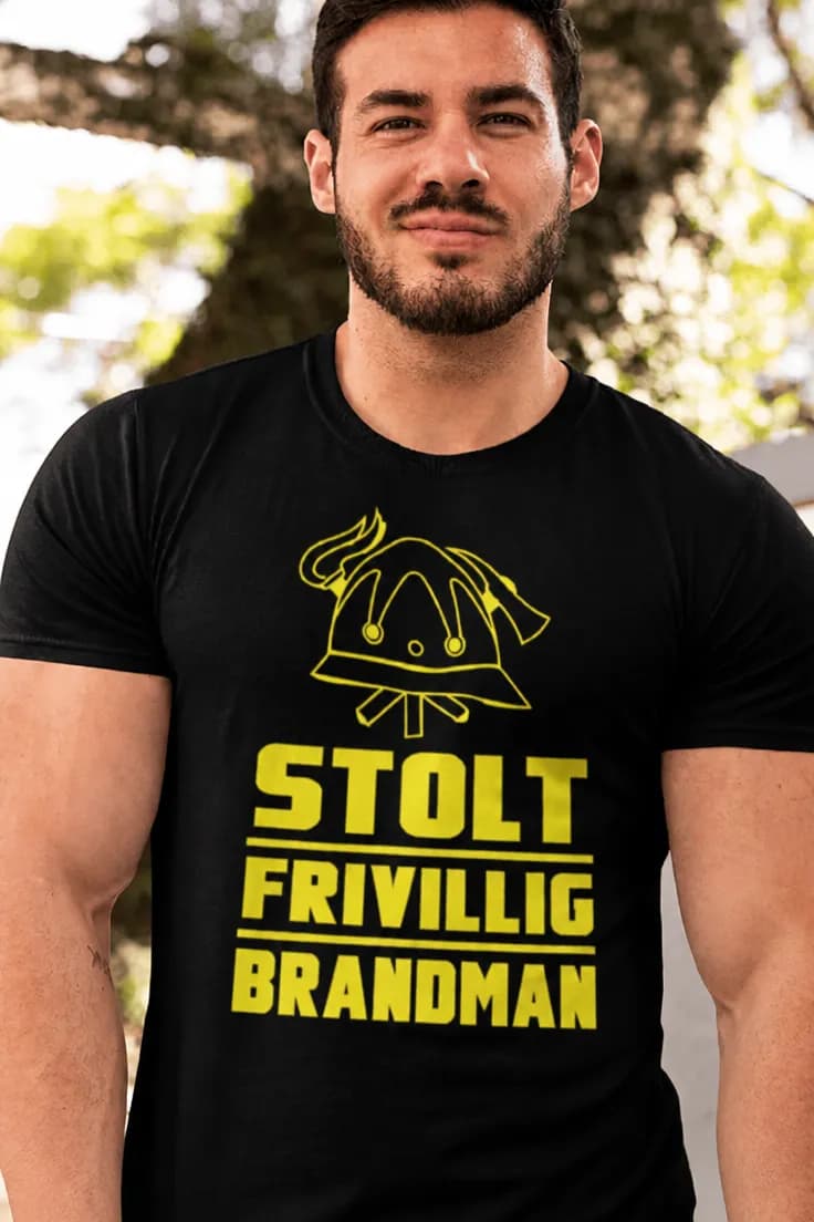 T-shirt Stolt frivillig brandman för kvinnor och män