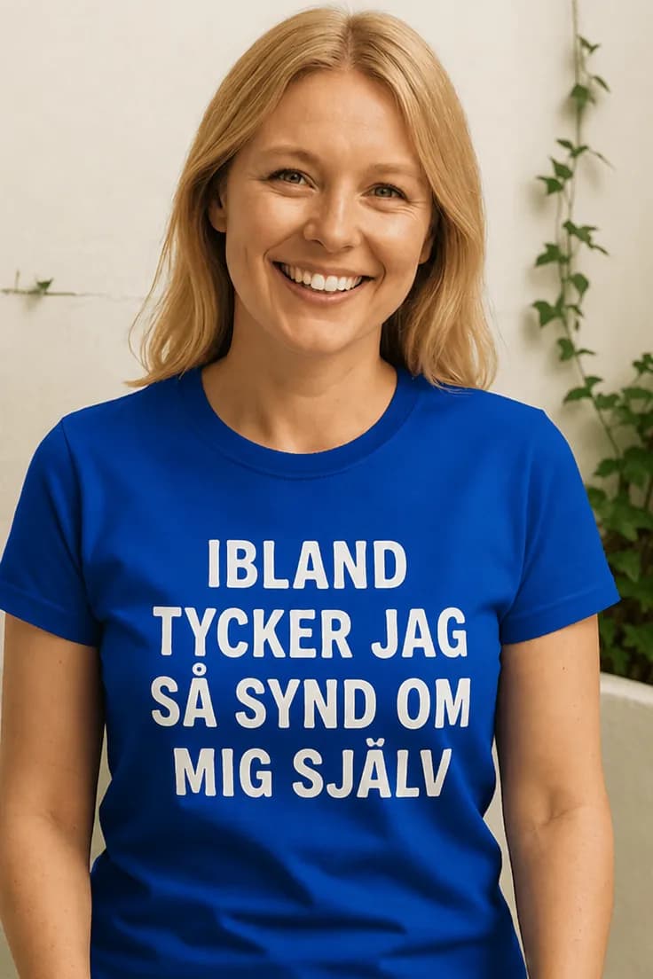 Rolig t-shirt Synd om mig själv