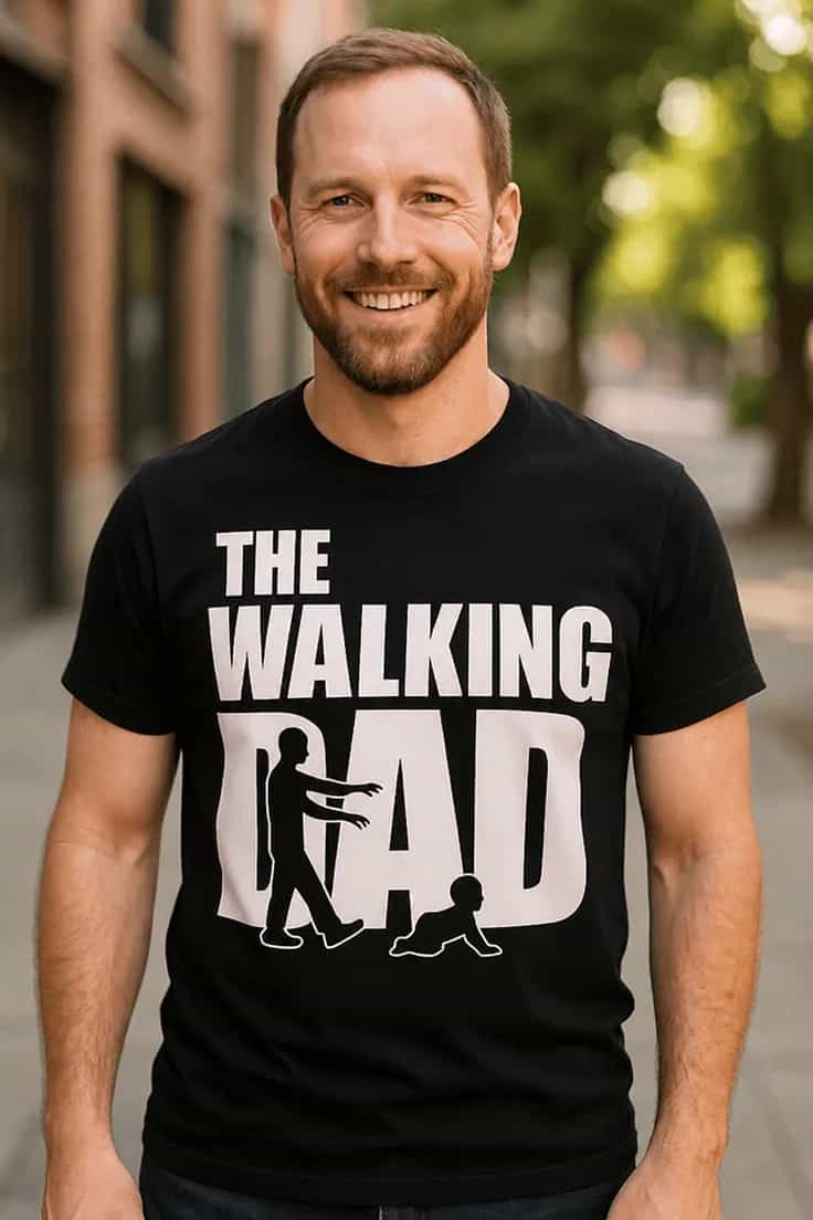 Rolig t-shirt The walking dad – THE WALKING GAD