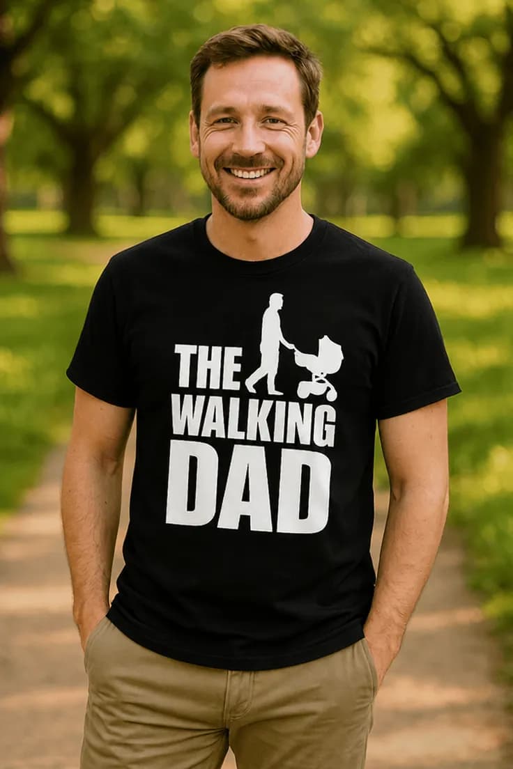 Rolig t-shirt The walking dad | THE WALKING DAD