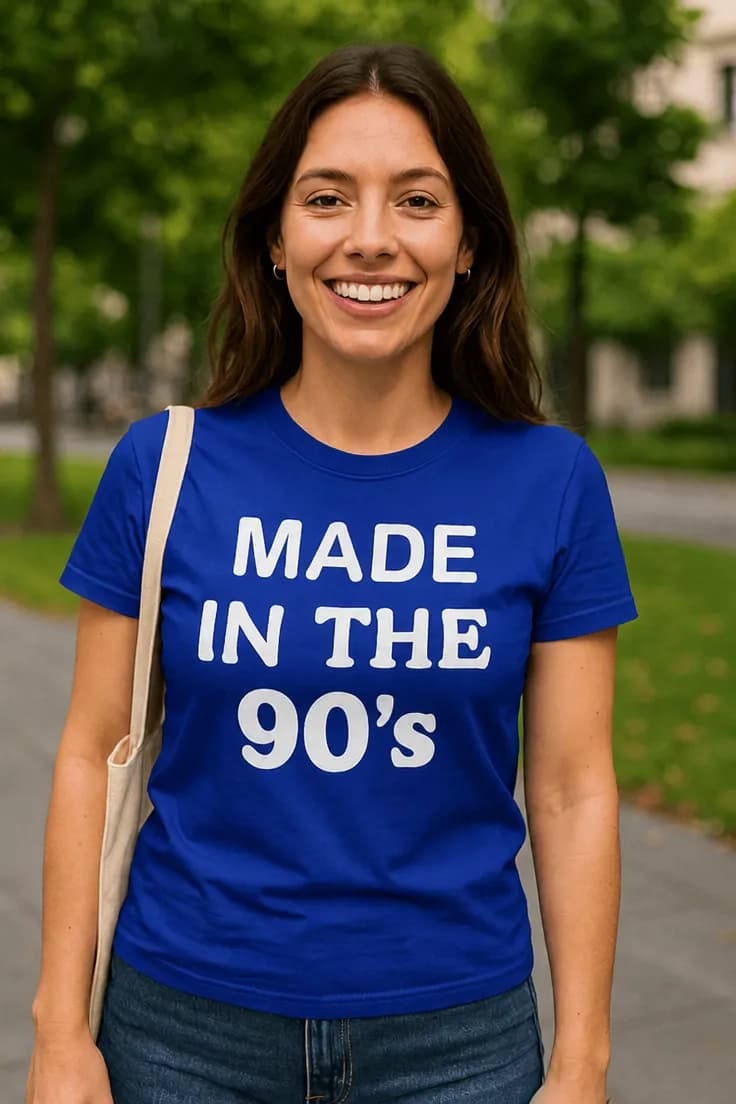 Rolig t-shirt Tillverkad på nittiotalet