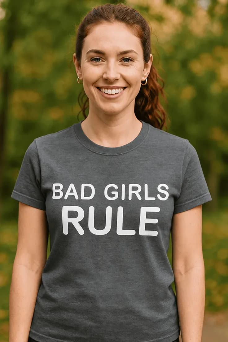 Rolig t-shirt Tuffa tjejer bestämmer